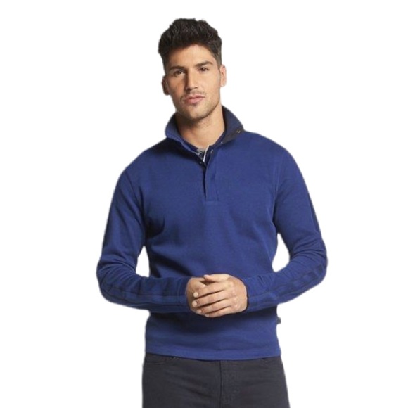 Hugo Boss Other - Hugo Boss Core Piceno Sweater Snap Button In Blue